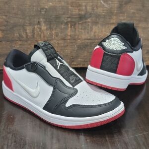 Nike Air Jordan 1 Low Slip "Black Toe" Wmns 6 Same Day Shipping